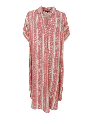 BCSTELLA kurzärmliges Kaftan-Tunikakleid – Balance Rose
