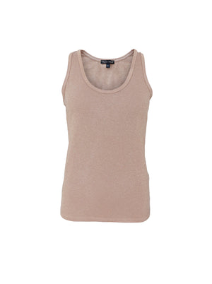 BCFAYE Lurex Top - Goldtaupe