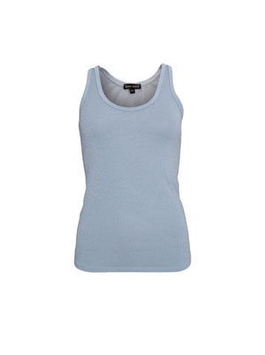 BCFAYE Lurex Top - Eisblau