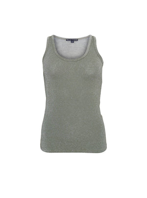 BCFAYE Lurex Top - Oliv