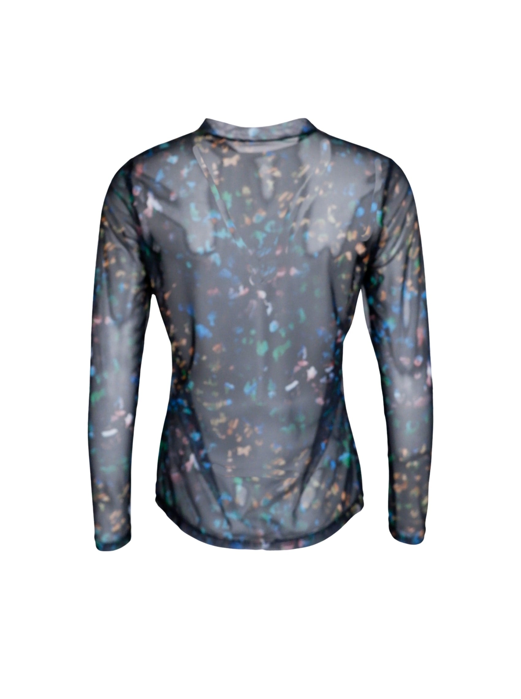 BCFLORENCE mesh blouse - Multi Animal - Black Colour