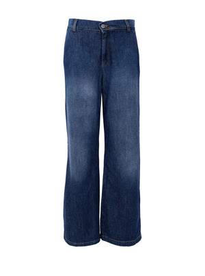 BCNETTIE Boxjeans - Dunkelblaue Waschung