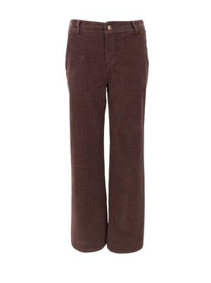 BCCORA Cord-Boxhose - Kaffee