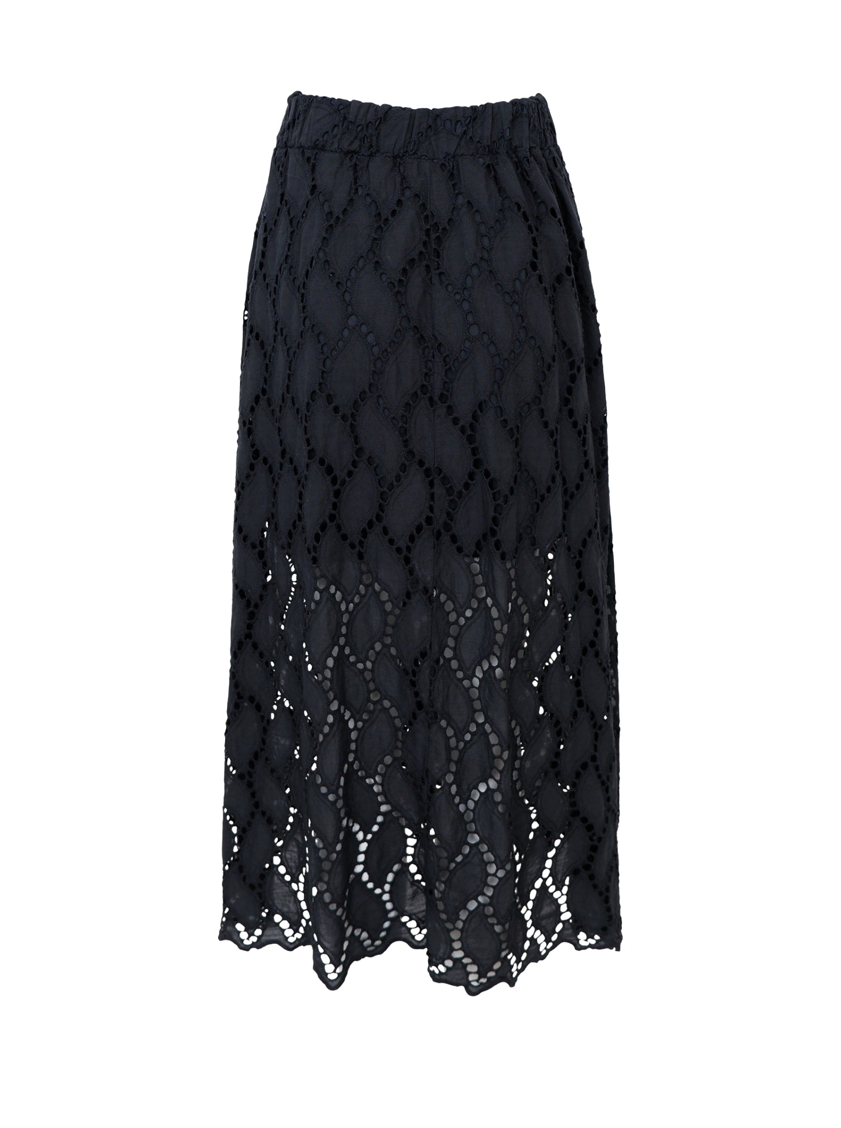 BCFREYA cut out lace skirt - Black - Black Colour