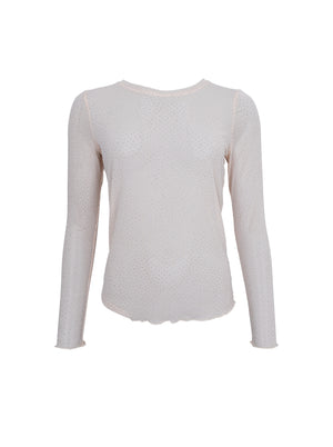 BCALEXIS T-Shirt mit Steinen - Nude