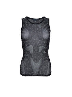 BCALEXIS Mesh-Tanktop - Schwarz
