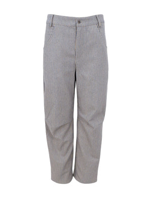 BCROSS gestreifte Jeans – Blau gestreift