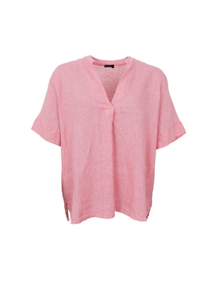 BCMELINA SS Leinenbluse - Candy Rose