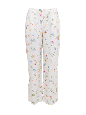 BCMELINA weite Leinenhose - Blume