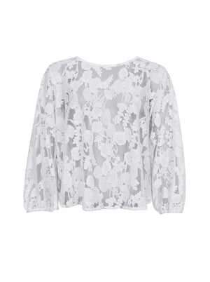 BCDREAM Spitzenbluse - Weiß