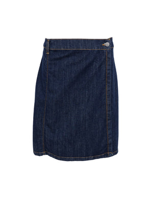 BCRUSSEL kurzer Wickelrock - Dark Denim