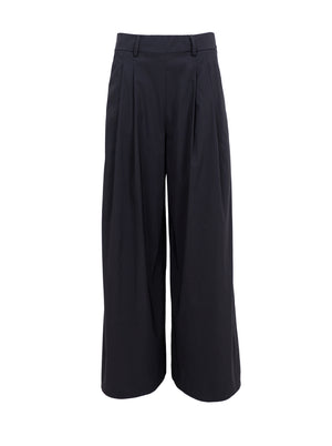 BCDAVINA Hose mit weitem Bein – Schwarz
