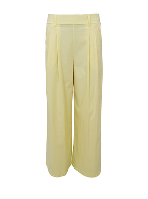 BCDAVINA Hose mit weitem Bein – Hellgelb