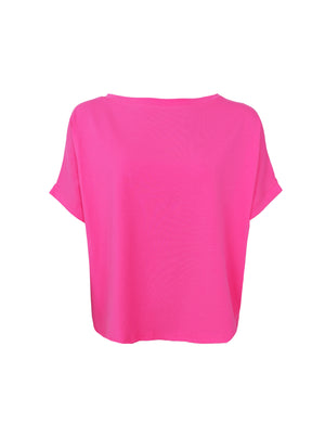 BCMAY lockere Bluse – Dunkelrosa