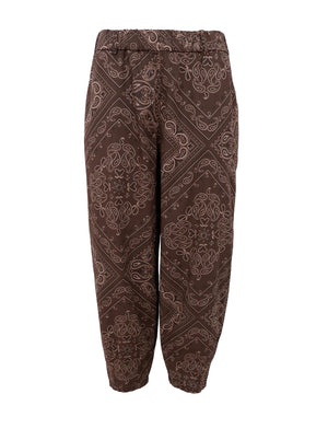 BCABBIE Barrel-Hose - Coffee Paisley