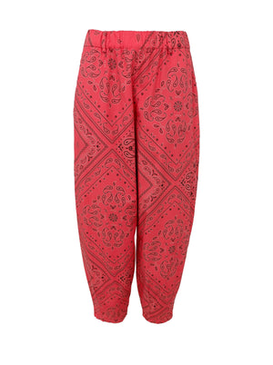 BCABBIE Fasshose - Rotes Paisley