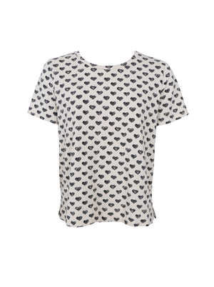 BCCELDA Kurzarm-T-Shirt - Schwarzes Herz