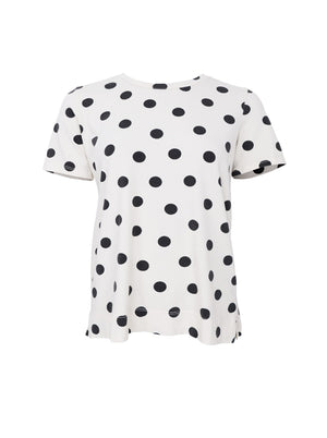 BCZELDA Kurzarm-T-Shirt – Weißer Punkt
