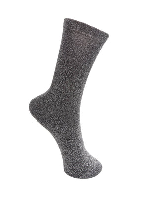 BCLurex-Socke - Grauer Glitzer