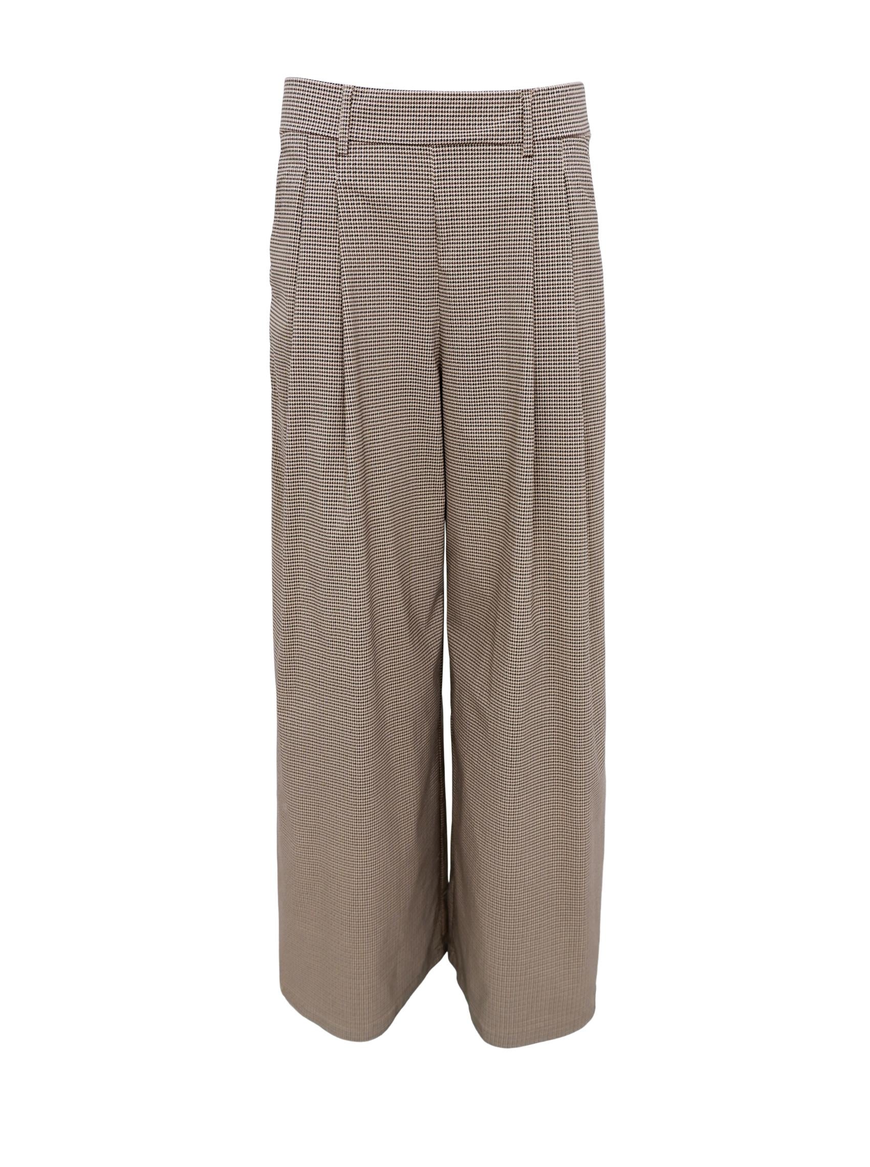 BCDAVINA Kunsthose mit weitem Bein – Braun