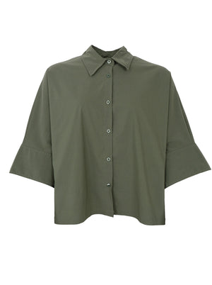 BCDAVINA lockeres Hemd – Army