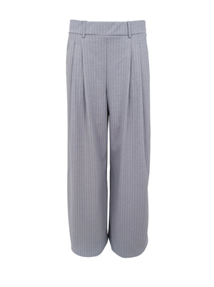 BCMILANO Hose mit weitem Bein – Grau gestreift