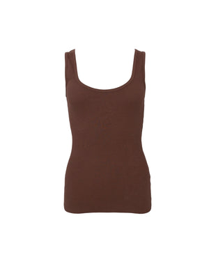 BCVIBS Rippstrick-Tanktop – Espresso