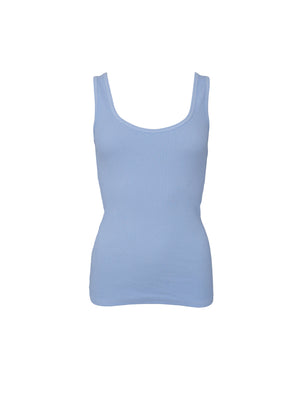 BCVIBS Rippstrick-Tanktop – Hellblau
