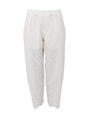 BCFREY Barrel Lace Hose – Creme
