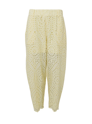 BCFREY Barrel Lace Pant - Hellgelb