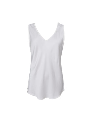 BCMABEL Doppel-V-Ausschnitt-Top – Off White