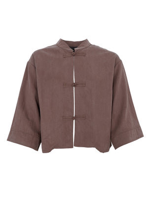 BCMOON Hemdbluse - Kaffee