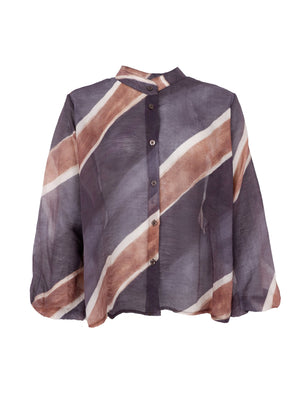 BCCHARLOTTE Shirt – Dunkelgrau gestreift