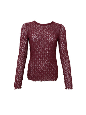 BCCECILY Spitzenbluse - Plum