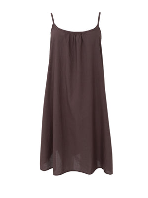 BCMINNA kurzes Trägerkleid - Coffee