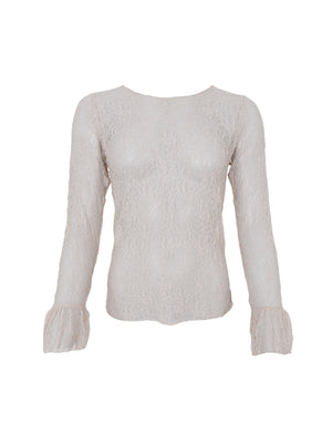 BCCILIE Spitzenbluse - Creme