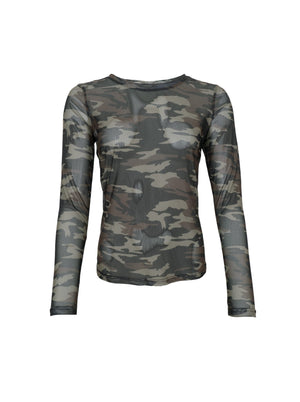BCKAMMA Mesh-Bluse - Armee