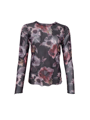 BCKAMMA Netzbluse - Black Rose