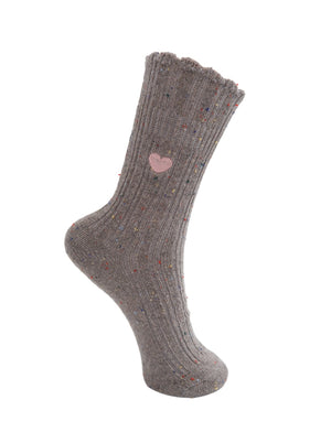 BCCALISA Herzsocke - Grau