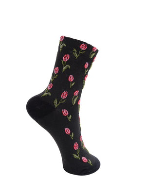 BCDUA Blumensocke - Schwarz