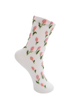 BCDUA Blumensocke - Weiß