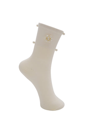 BCDIVA Perlensocke - Off White