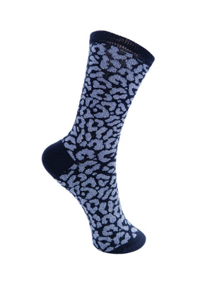 BCSHAWNA Lurexsocken - Marineblau
