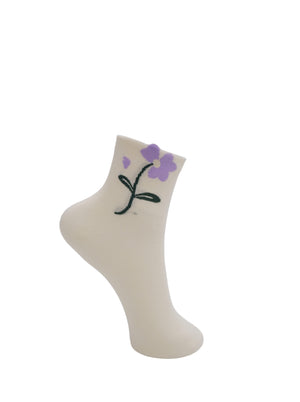 BCDEENA Blumensocke - Off White