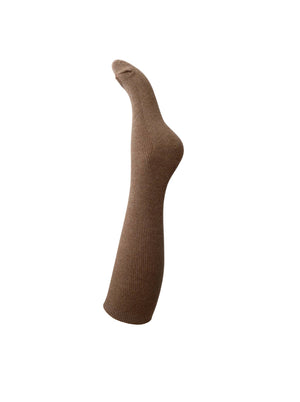 BCTONJE Rippsocken bis zur Mitte der Wade - Mocca