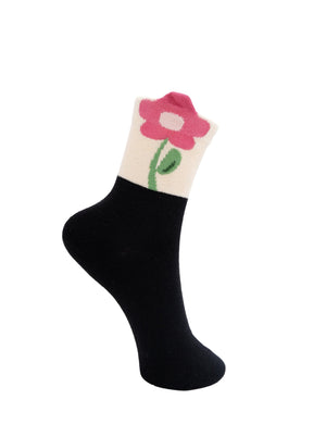 BCKALEA Blumensocke - Schwarz