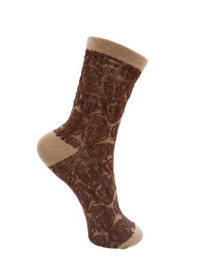BCSAMI Socke - Khaki mit Kaffee