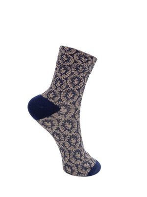 BCMILENA Lurexsocken - Marineblau
