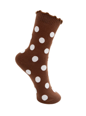 BCMAIKE Socke - Mocca Dot