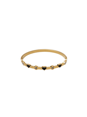 BCJUDY Strassarmband - Goldfarben mit Schwarz